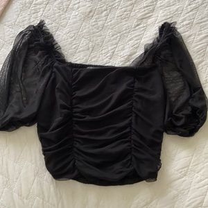 Short sleeve blouse top